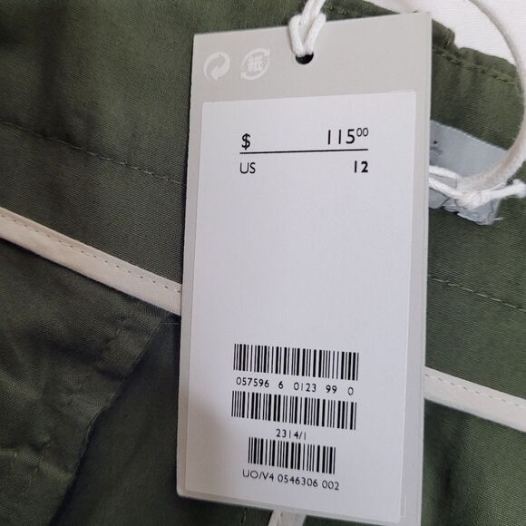 NEW COS olive green utility a-line minimalist midi skirt 12 - Picture 8 of 13